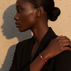 Chic Red and Gold Women's Bracelet